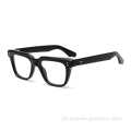 Óculos de olho de gato preto acetato
